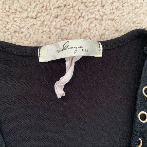 ‘Feminist’ Hard Rock Band Font Lace Up Tank Top Size M/L - Picture 5 of 5